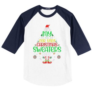 ItS Too Hot For Ugly Christmas Funny Xmas Baseball Sleeve Shirt