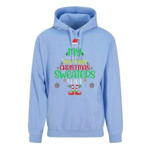 ItS Too Hot For Ugly Christmas Funny Xmas Unisex Surf Hoodie