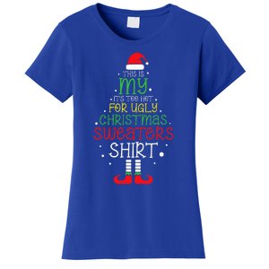 It's Too Hot For Ugly Christmas Funny Xmas  Women's T-Shirt