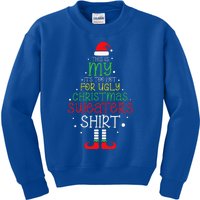 It's Too Hot For Ugly Christmas Funny Xmas  Kids Sweatshirt