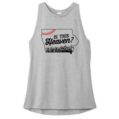 Is This Heaven Baseball Field In Iowa Ladies PosiCharge Tri-Blend Wicking Tank