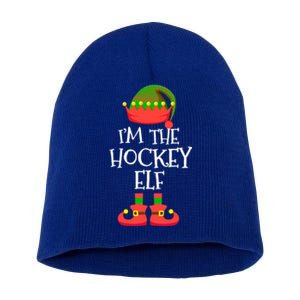 IM The Hockey Elf Christmas Holiday Elf Squad Xmas Elves Gift Short Acrylic Beanie