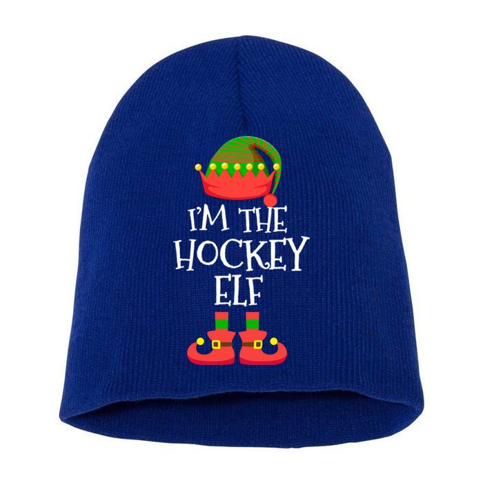 IM The Hockey Elf Christmas Holiday Elf Squad Xmas Elves Gift Short Acrylic Beanie