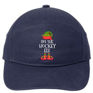 IM The Hockey Elf Christmas Holiday Elf Squad Xmas Elves Gift 7-Panel Snapback Hat