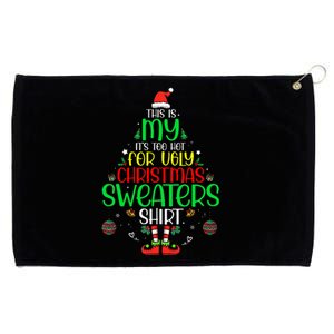 ItS Too Hot For Ugly Christmas Funny Xmas Women Grommeted Golf Towel