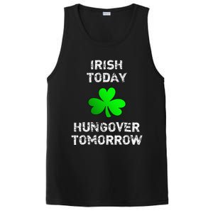 Irish Today Hungover Tomorrow Funny Patrick's Day PosiCharge Competitor Tank