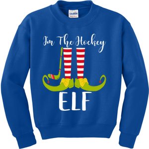 IM The Hockey Elf Funny Christmas Gift Cute Gift Kids Sweatshirt