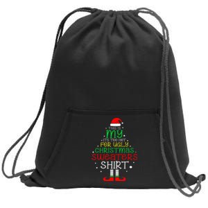 It's Too Hot For Ugly Christmas Funny Xmas Sweatshirt Cinch Pack Bag