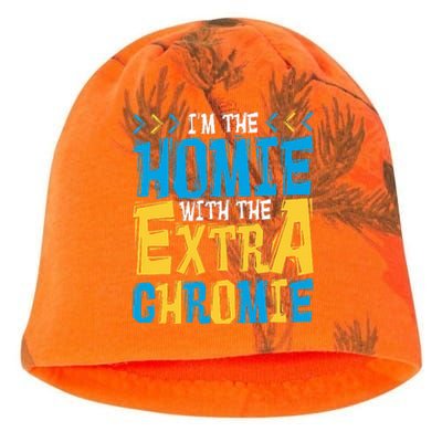 IM The Homie With The Extra Chromie Family Down Syndrome Kati - Camo Knit Beanie