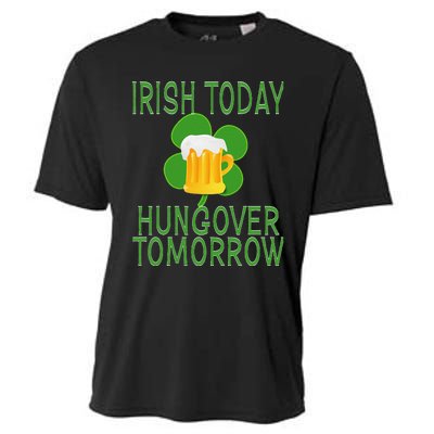 Irish Today, Hungover Tomorrow St Pattys Day Cooling Performance Crew T-Shirt