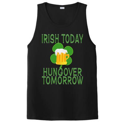 Irish Today, Hungover Tomorrow St Pattys Day PosiCharge Competitor Tank