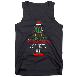 Its Too Hot For Ugly Christmas Funny Xmas Tank Top