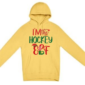 IM The Hockey Elf Matching Group Family Christmas Pajama Cool Gift Premium Pullover Hoodie