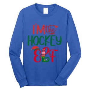 IM The Hockey Elf Matching Group Family Christmas Pajama Cool Gift Long Sleeve Shirt