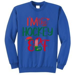 IM The Hockey Elf Matching Group Family Christmas Pajama Cool Gift Sweatshirt