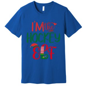 IM The Hockey Elf Matching Group Family Christmas Pajama Cool Gift Premium T-Shirt