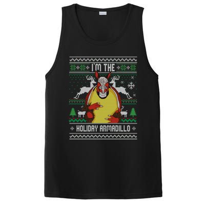 I'm the holiday armadillo Funny Ugly Christmas PosiCharge Competitor Tank