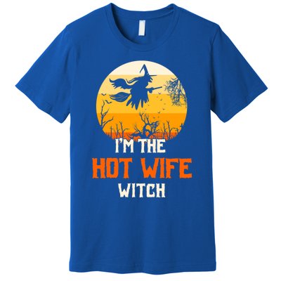 Im The Hot Wife Witch Matching Family Halloween Party Gift Premium T-Shirt