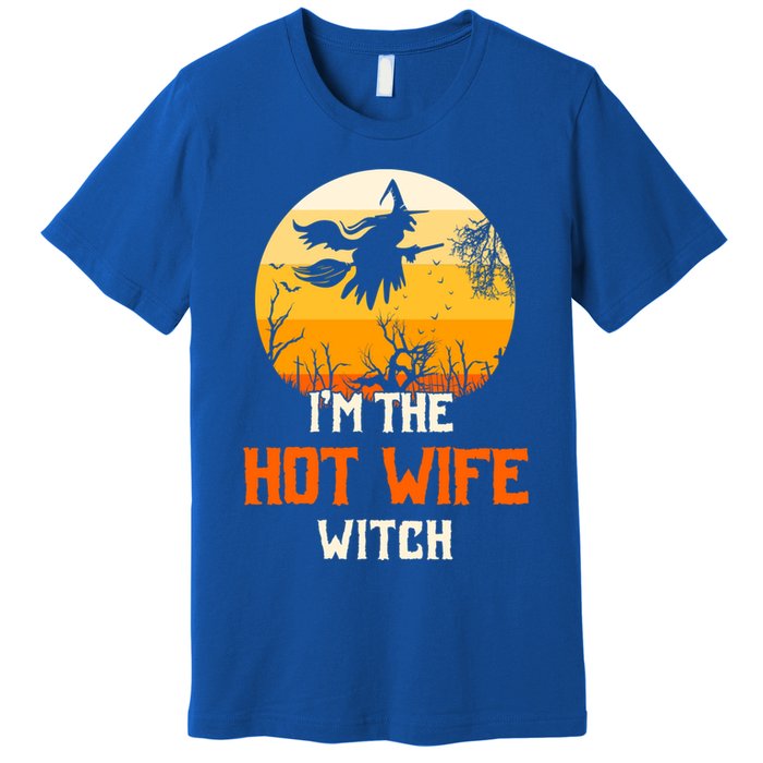 Im The Hot Wife Witch Matching Family Halloween Party Gift Premium T-Shirt