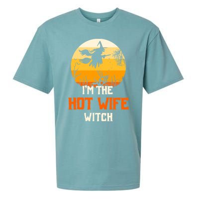 Im The Hot Wife Witch Matching Family Halloween Party Gift Sueded Cloud Jersey T-Shirt