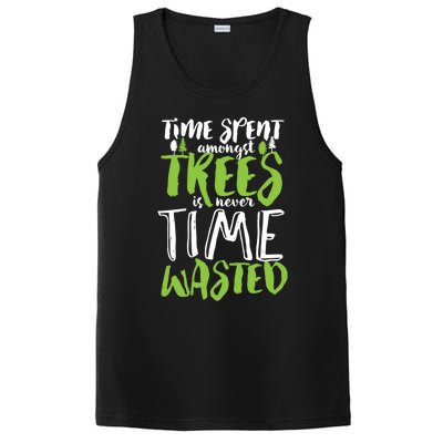 Inspirational Tree Hugger Quote Time Spent Amongst Trees Funny Gift PosiCharge Competitor Tank