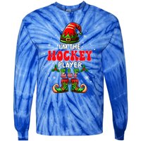 IM The Hockey Player Elf Costume Christmas Sport Lover Cool Gift Tie-Dye Long Sleeve Shirt