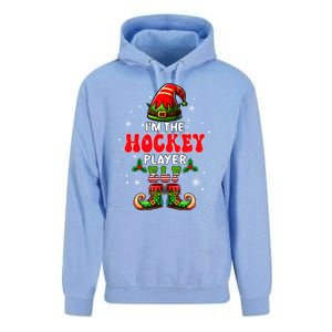 IM The Hockey Player Elf Costume Christmas Sport Lover Cool Gift Unisex Surf Hoodie