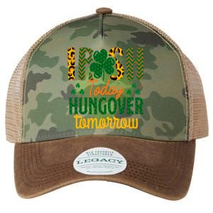 Irish Today, Hungover Tomorrow Funny St Patrick's Day Legacy Tie Dye Trucker Hat