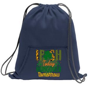 Irish Today, Hungover Tomorrow Funny St Patrick's Day Sweatshirt Cinch Pack Bag