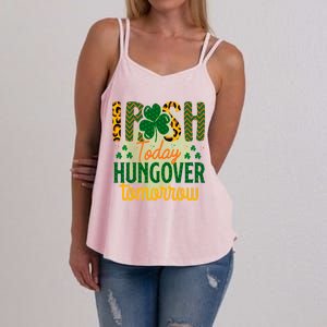 Irish Today, Hungover Tomorrow Funny St Patrick's Day Women's Strappy Tank