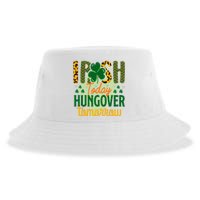 Irish Today, Hungover Tomorrow Funny St Patrick's Day Sustainable Bucket Hat