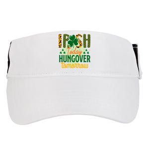 Irish Today, Hungover Tomorrow Funny St Patrick's Day Adult Drive Performance Visor