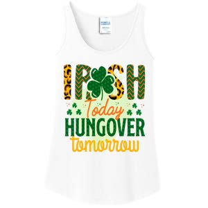 Irish Today, Hungover Tomorrow Funny St Patrick's Day Ladies Essential Tank