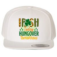 Irish Today, Hungover Tomorrow Funny St Patrick's Day Wool Snapback Cap