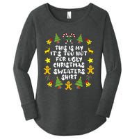 Its Too Hot For Ugly Christmas In July Sweaters Funny Xmas Women's Perfect Tri Tunic Long Sleeve Shirt