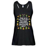 Its Too Hot For Ugly Christmas In July Sweaters Funny Xmas Ladies Essential Flowy Tank