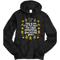 Its Too Hot For Ugly Christmas In July Sweaters Funny Xmas Tie Dye Hoodie