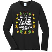 Its Too Hot For Ugly Christmas In July Sweaters Funny Xmas Ladies Long Sleeve Shirt