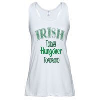 Irish Today, Hungover Tomorrow Funny St Patrick's Day Ladies Essential Flowy Tank