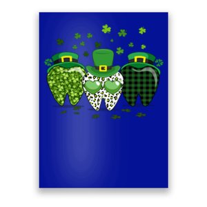 Irish Tooth Hat St Patricks Day Dentist Dental Hygienist Funny Gift Poster