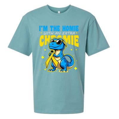 IM The Homie With Extra Chromie Down Syndrome Awareness Sueded Cloud Jersey T-Shirt