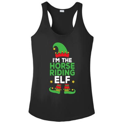 IM The Horse Riding Elf Family Holiday Matching Christmas Gift Ladies PosiCharge Competitor Racerback Tank