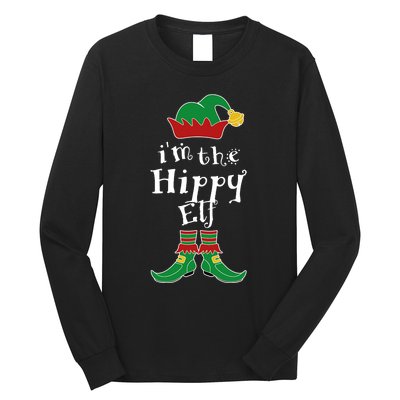 Im The Hippy Elf Family Matching Funny Long Sleeve Shirt