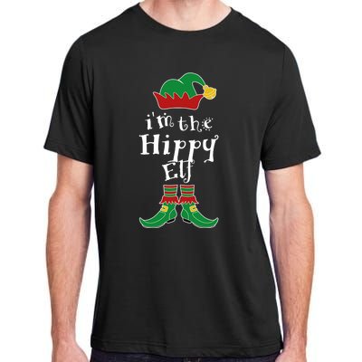 Im The Hippy Elf Family Matching Funny Adult ChromaSoft Performance T-Shirt