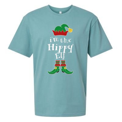 Im The Hippy Elf Family Matching Funny Sueded Cloud Jersey T-Shirt