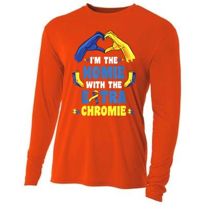 I'm The Homie With Extra Chromie Down Syndrome Awareness Day Cooling Performance Long Sleeve Crew