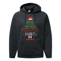 Its Too Hot For Ugly Christmas Shirts Funny Xmas Women Performance Fleece Hoodie