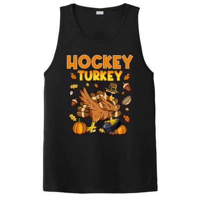 IM The Hockey Turkey Dabbing Thanksgiving Funny Thankful Gift PosiCharge Competitor Tank