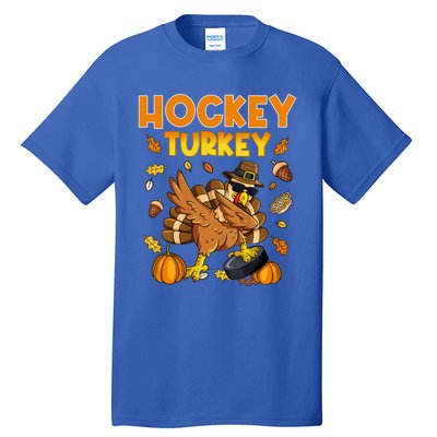 IM The Hockey Turkey Dabbing Thanksgiving Funny Thankful Gift Tall T-Shirt