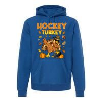 IM The Hockey Turkey Dabbing Thanksgiving Funny Thankful Gift Premium Hoodie